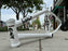 Front and side view of the Cult Biggie Frame in White, Devon Smillie signature frame, cult frame, cult bmx frame, bmx frame