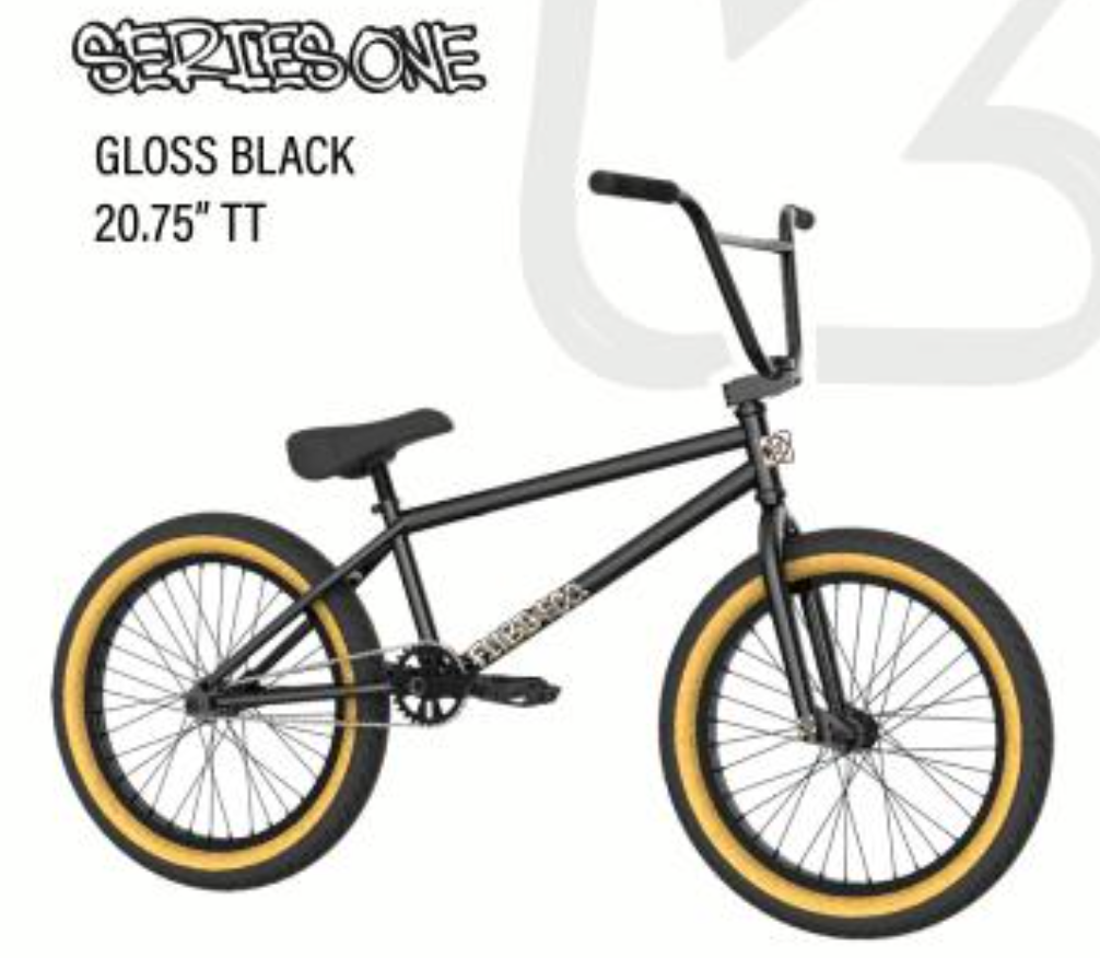 side view of the 2026 Fitbikeco Series one complete bmx bike in black, 20" bmx bike, fitbikeco bike, adult bmx bike, bike life, bikelife