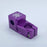 top view of billet bmx skull stem in purple