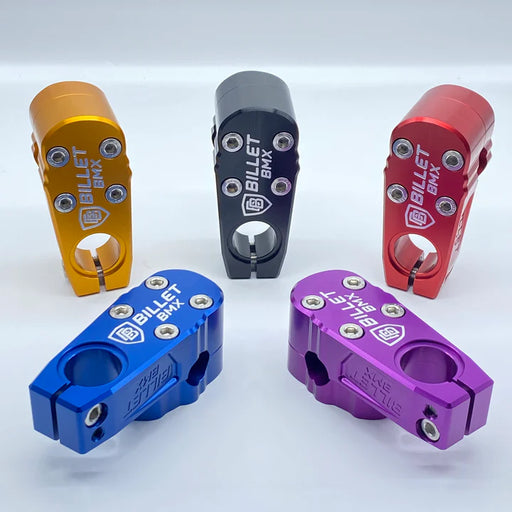 bottom view of billet bmx skull stem in all colors