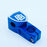 top view 57mm shield stem in blue