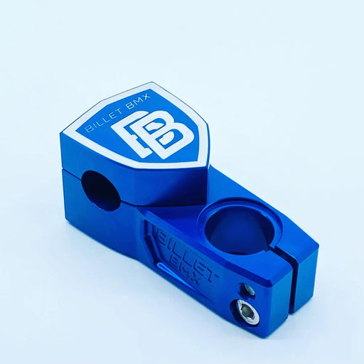 top view 57mm shield stem in blue