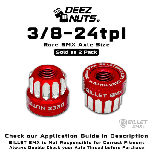 BILLET BMX DEEZ NUTS 3/8 (2-PACK)