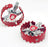 top view of billet bmx pro shield pedals in red
