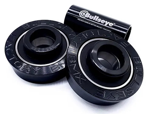 front view of bullseye american bottom bracket in black