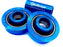 front view of bullseye american bottom bracket in blue