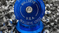 BULLSEYE FULL AUTO FULL CNC LOGO AL 1-1/8” HEADSET top view blue