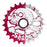 front view of the cranium chainring in red