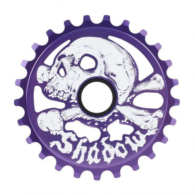 front view of the cranium chainring inpurple