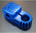 top view of evil alloy sprocket stem in blue