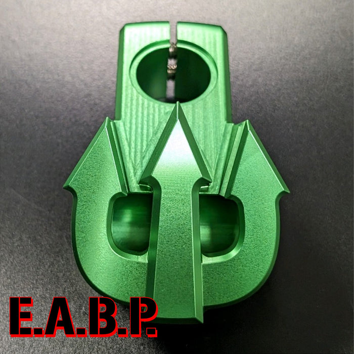 top view of trident stem in green