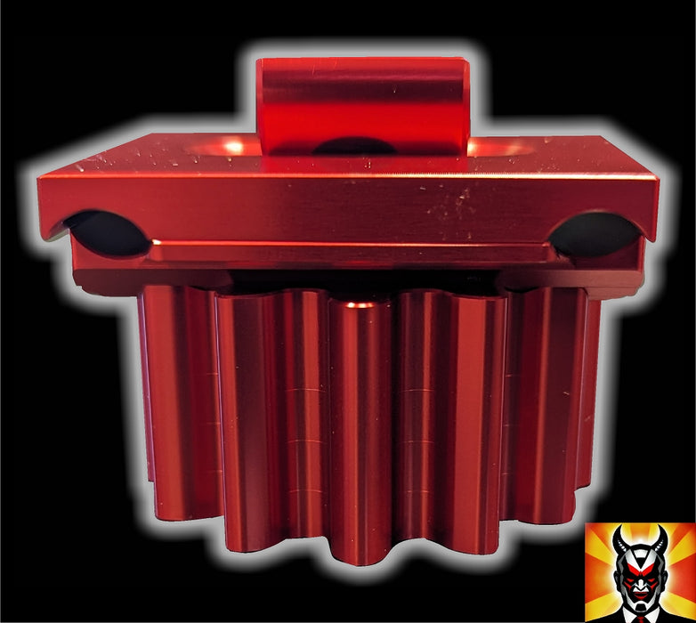 evil alloy xl sprocket seat gut in red