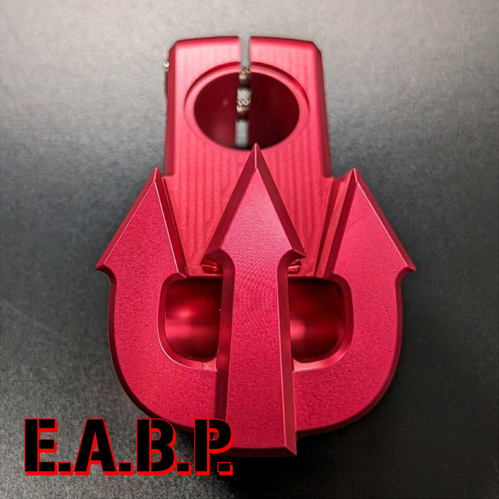 top view of trident stem in red