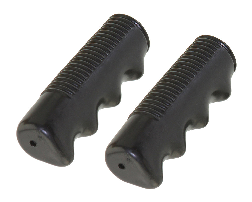 top view of low rider grips in black