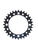 side view of knight 4 bolt chain ring in black