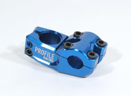 side view of mark mulville push stem in blue